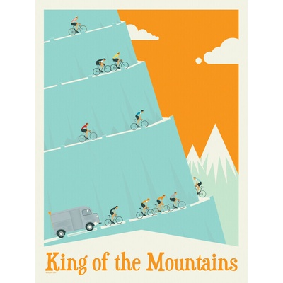 Plagát, Obraz - King of the Mountains Tour De France, Wyatt 9, 30 × 40 cm