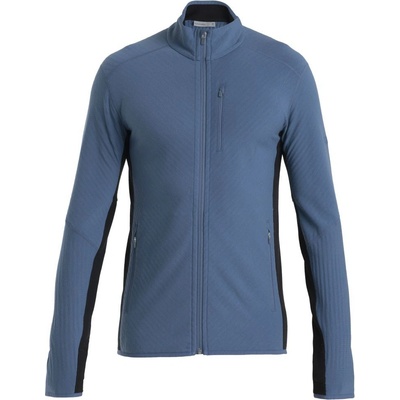 Icebreaker Mens Descender LS Zip Dawn/black /CB