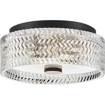 Elstead Lighting Hinkley HK-ELLE-F-S-BK - Плафон 2xE27/60W/230V Ø 30, 5 cm черен (ED0812)