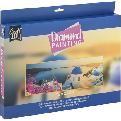 CRAFT ID Diamantové malování Santorini 75x25cm – Sleviste.cz