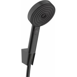 Hansgrohe Pulsify Select 105 Релаксиращ душ комплект с портиер, черен, 3 функции (24302670)