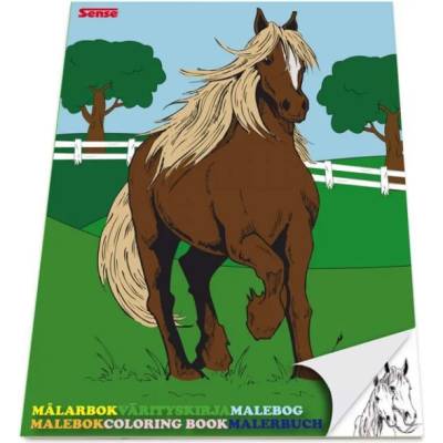 Sense Книжка за оцветяване Sense - Коне (12175)