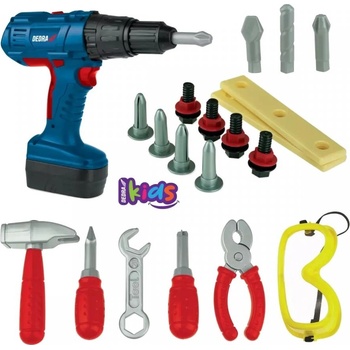 Dedra dětský aku vrtací šroubovák s nářadím