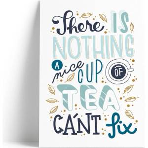 Printintin Отпечатване с мотив , формат A4 A Nice Cup of Tea - Printintin (Print ‘A nice cup of tea’ A4)