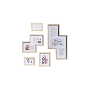 DKD Home Decor Държатели за стена DKD Home Decor Кристал Естествен MDF Многоцветен (40 x 1, 5 x 50 cm)