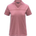 K-Way Дамска поло тениска K-Way Women's Mazardy Stripes Polo shirt - Violet Pinkish / Brown - размер XL (916-6719-0214)