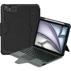 Apple NILLKIN Bumper Combo Pro за iPad Air 11 (2026/2025/2024) Калъф с Bluetooth Клавиатура и Тъчпад - Черен