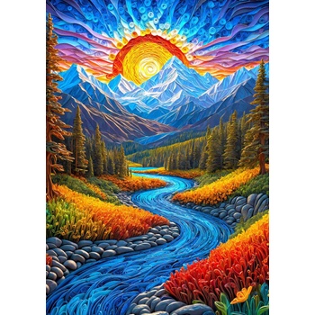 Enjoy - Puzzle Sunrise Landscape - 1 000 piese