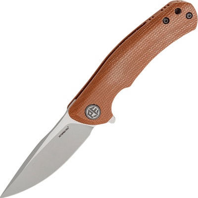 Petrified Fish PF949X Warrior Sand blasting K110 khaki Micarta PF949XKM