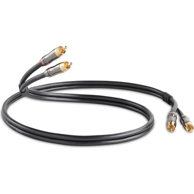 QED Кабел QED - Performance Audio, 2x RCA/2x RCA, 3 m, черен (QE6102)