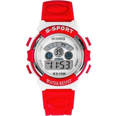 HONHX Детски часовник honhx s-sport, Дигитален, Червен (honhx-63101-red)