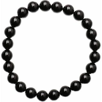 Nefertitis Turmalín skoryl náramek korálkový extra NF5993 obvod cca 17 až 22 cm