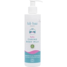 kii-baa organic Baby Caring Body Milk ošetrujúce telové mlieko s probiotikami a prebiotikami pre deti od narodenia 250 ml