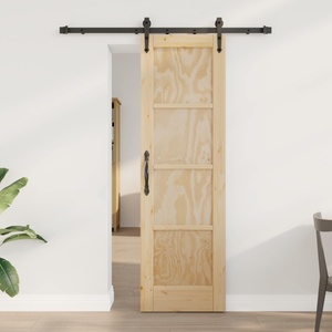 vidaXL Преплъзваща се врата ORKDAL 61 x 198, 5 см Натурално (3445593)