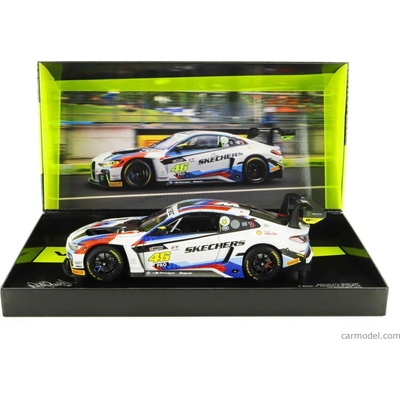 Minichamps BMW 4-series M4 Gt3 Team Wrt N 46 Bathurst 2024 Valentino Rossi Maxime Martin Raffaele Marciello Bílá 1:18