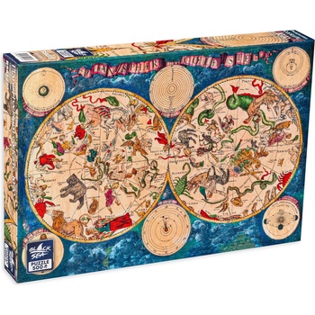 Image 1 of Black Sea Пъзел Black Sea от 500 части - Небесна карта, 1670 г. , Фредерик де Вит (BS82230)