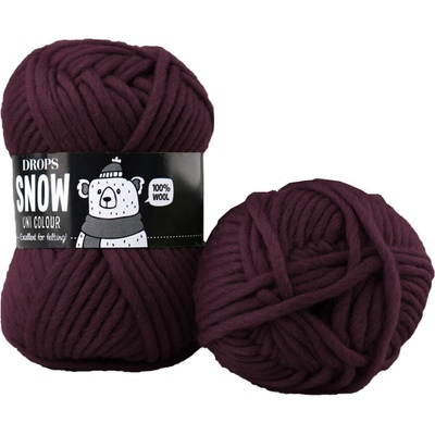 Drops Snow UNI 118 tmavá grape