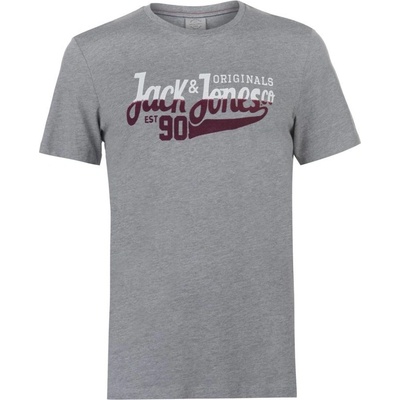 Jack & Jones tričko panské Grey melange WH591811-02