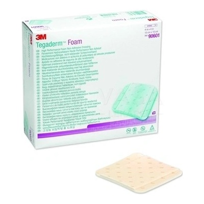 3M Tegaderm Foam Penové neadhezívne krytie na rany (10 x 10 cm) 10 ks