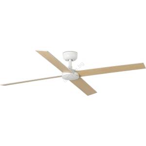 Faro Barcelona Faro 34355-Вентилатор за таван rudder l бежов/бял Ø 132 см + дистанционно управление (fa34355)