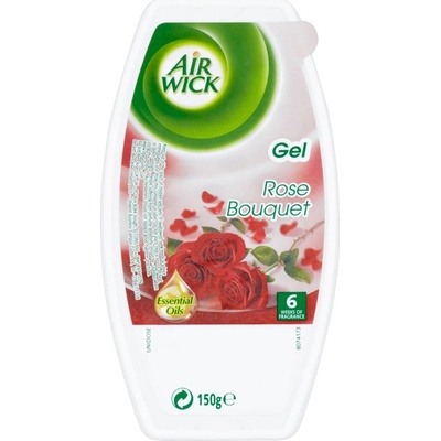 Air Wick gel Rose Bouquet gélový osviežovač vzduchu so sviežou vôňou ruže 150 g
