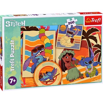 Trefl Пъзел Trefl от 200 части - Музикалната страна на Лило и Стич (13304)
