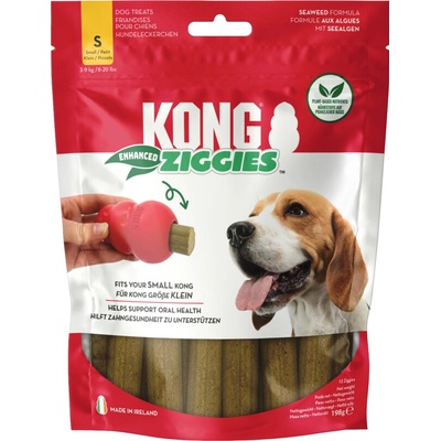 KONG Ziggies Enhanced veľkosti M L: pre stredne veľké psy od 7 kg (2 x 227 g)