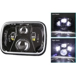 Универсален 45W ЛЕД LED фар лампа халоген 12V-24V къси/дълги 20 x 14cm за АТВ джип мотоциклет камион трактор и др
