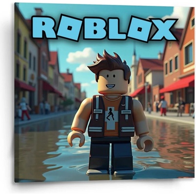 Sablio Obraz ROBLOX Město - 50x50 cm Varianta: Sablio Obraz ROBLOX Město - 110x110 cm