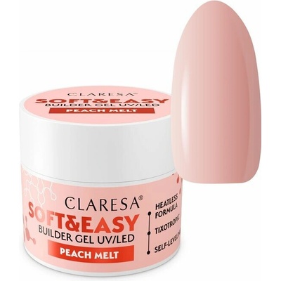 Eranti Claresa Soft Easy stavebný gél peach melt 45g