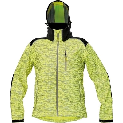 Cerva 0301047370000 bunda Knoxfield softshell s potiskem žltá