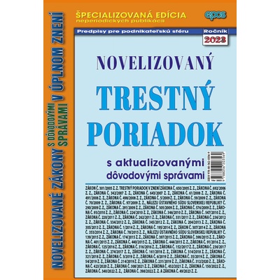 Novelizovaný Trestný poriadok - Epos
