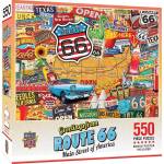 Masterpieces Пъзел Master Pieces Greetings From Route 66, 550 части