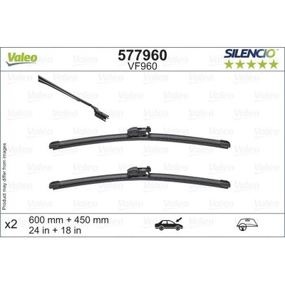 Valeo Silencio Flat Blade set 600+450 mm VA 577960