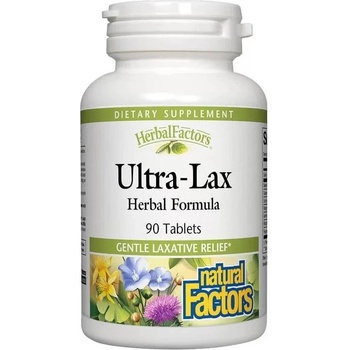 Natural Factors Herbal Factors Ultra-Lax, 90 таблетки, Natural Factors