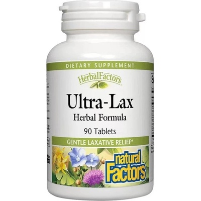 Natural Factors Herbal Factors Ultra-Lax, 90 таблетки, Natural Factors