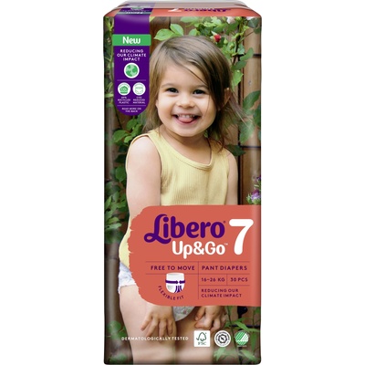 Libero Бебешки пелени гащи Libero - Up&Go 7, 30 броя (7511)