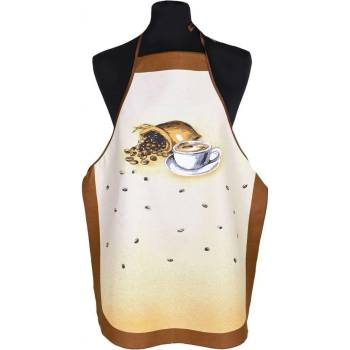 Forbyt kuchyňská zástěra Káva hnědá 63x80cm