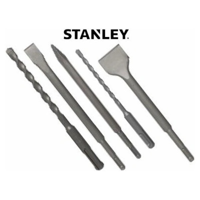 Stanley STA54400 5-dílná sada sekáčů a vrtáků SDS-Plus STA54400-XJ
