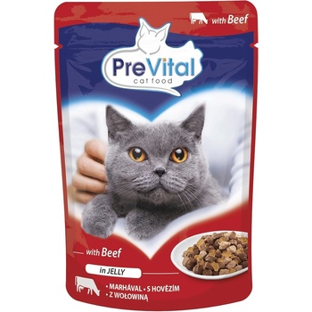 PreVital s hovězím v želé 24 x 100 g