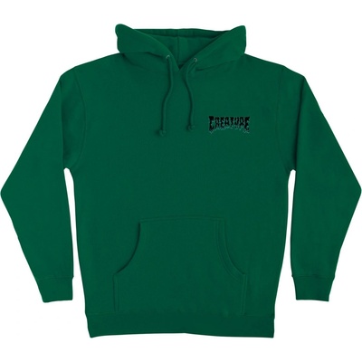 Creature Ghoul P/O Hooded Heavyweight Sweatshirt Dk Green