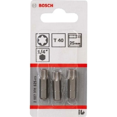 Bit BOSCH Skrutkovací Extra Hart - T40, 25 mm 2607001625