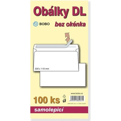Obálky DL samolepicí (bal. 100ks)