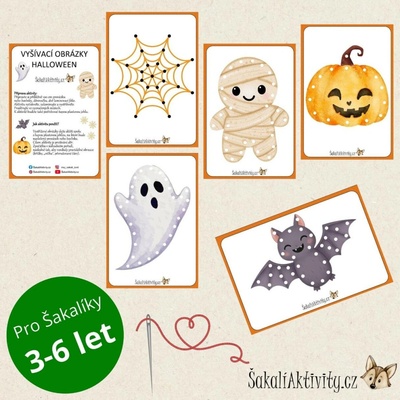 VYŠÍVACÍ OBRÁZKY - HALLOWEEN Provedení: Tištěný soubor