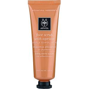 APIVITA Нежен ексфолиращ гел с фини частици от кайсиеви семки , Apivita Face Scrub Apricot, 50ml