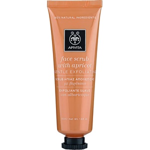 APIVITA Нежен ексфолиращ гел с фини частици от кайсиеви семки , Apivita Face Scrub Apricot, 50ml