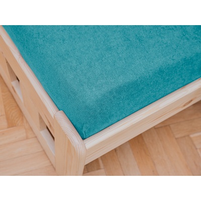 Textilomanie Froté prostěradlo Exclusive tyrkysové 90x200