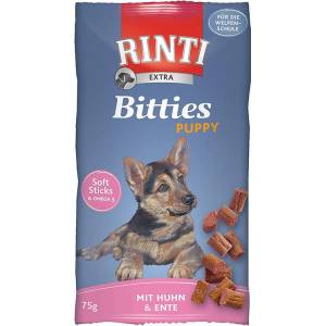 RINTI Extra Bitties Puppy пиле и патица 75 г