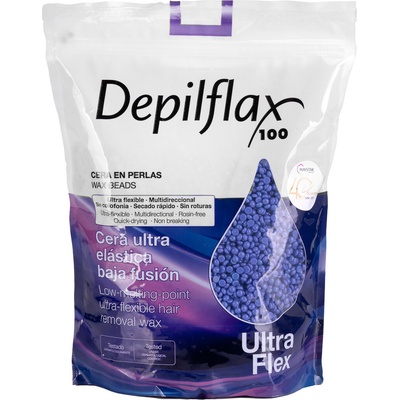 Activeshop Depilflax 100 depilátor flexibilní nízkotající depilační vosk perleťový fialový s titanem dio 1000 g