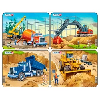 Image 1 of Larsen - Пъзел: Серия "Строителни машини" - 7 части, малък
